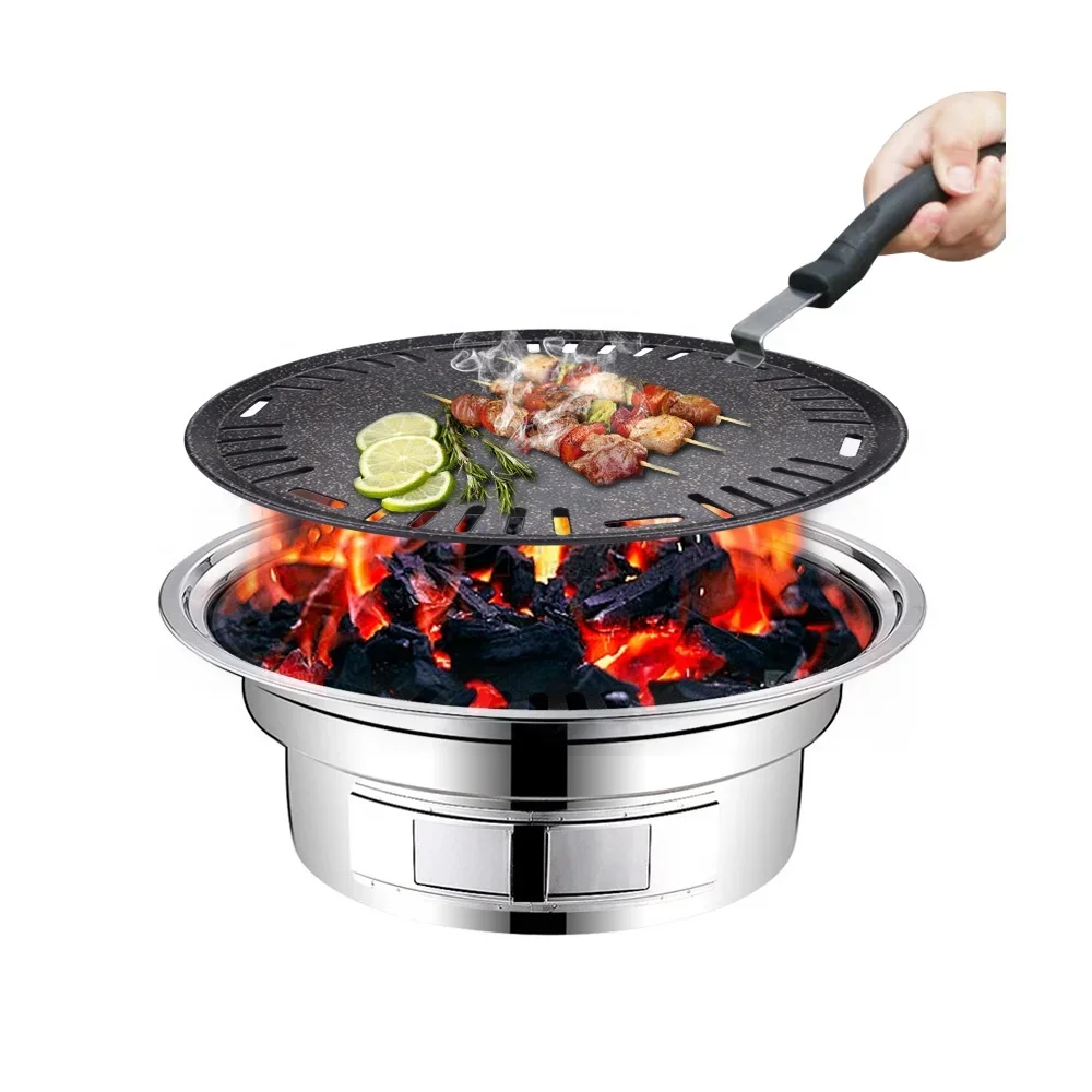 Outdoor Camping Korea - Aluminium ronde bbq plaat non-stick tafel