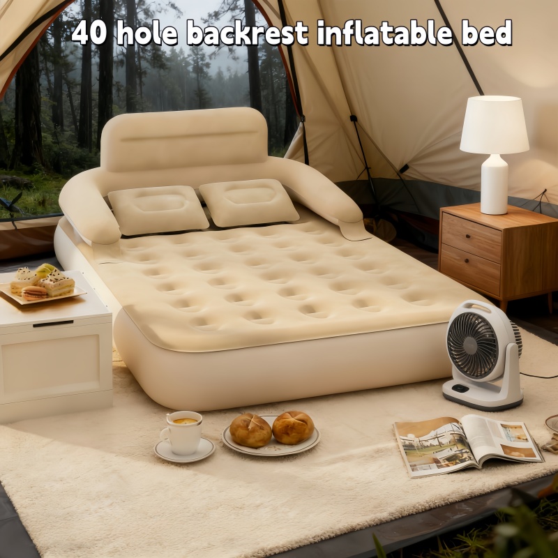 Outdoor Camping Mattress - Opblaasbaar tweepersoons campingbed voor buitengebruik, met