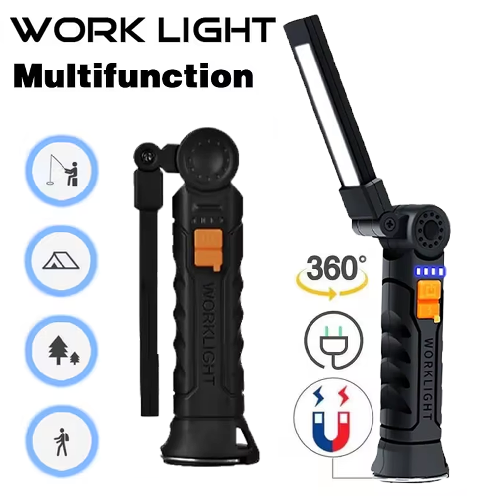 Outdoor Camping Light Portable - Draagbare COB LED-zaklamp USB oplaadbare zaklamp