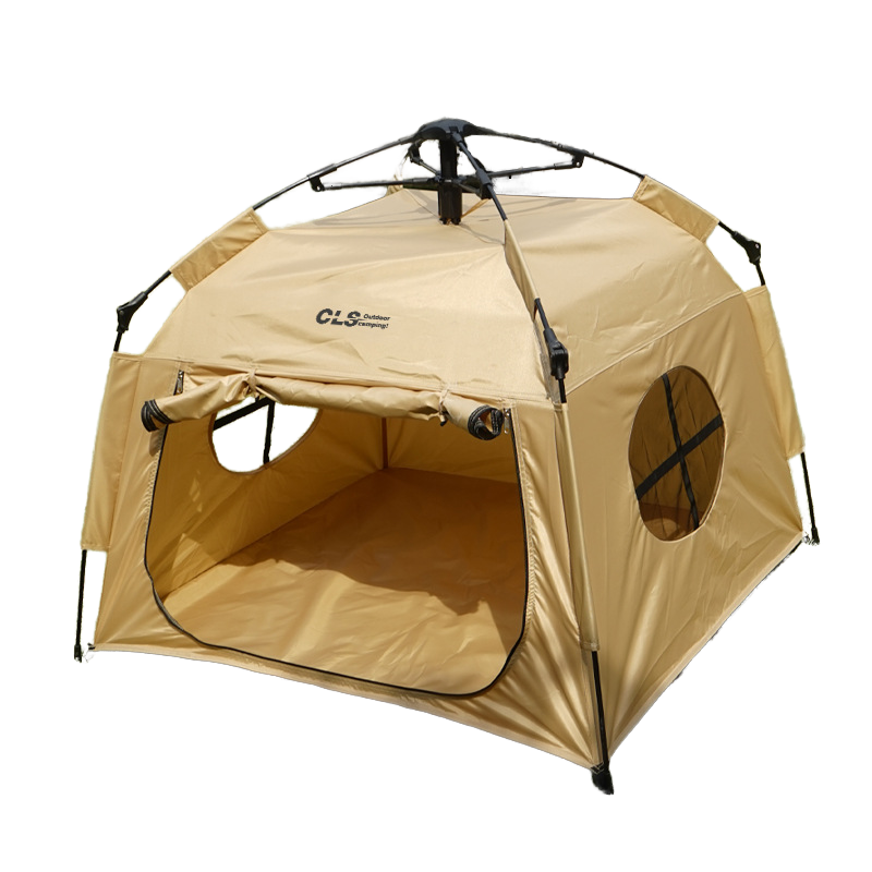 Outdoor Camping Dog Kennel - STLFCLS Oxford Dubbellaags 2000-3000mm Waterdichte Huisdiertent