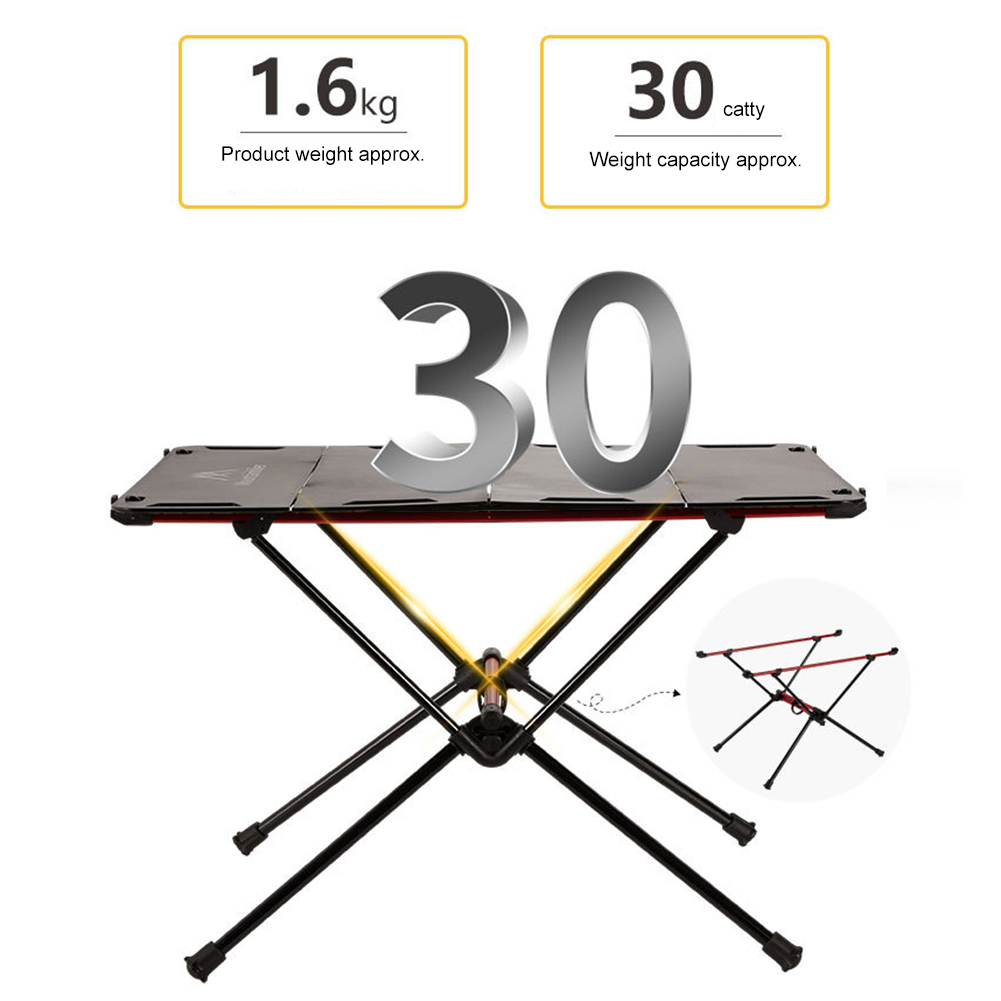 Outdoor Camping Table Foldable - Opvouwbare campingtafel Lichtgewicht opvouwbare buitentafel Opvouwbare