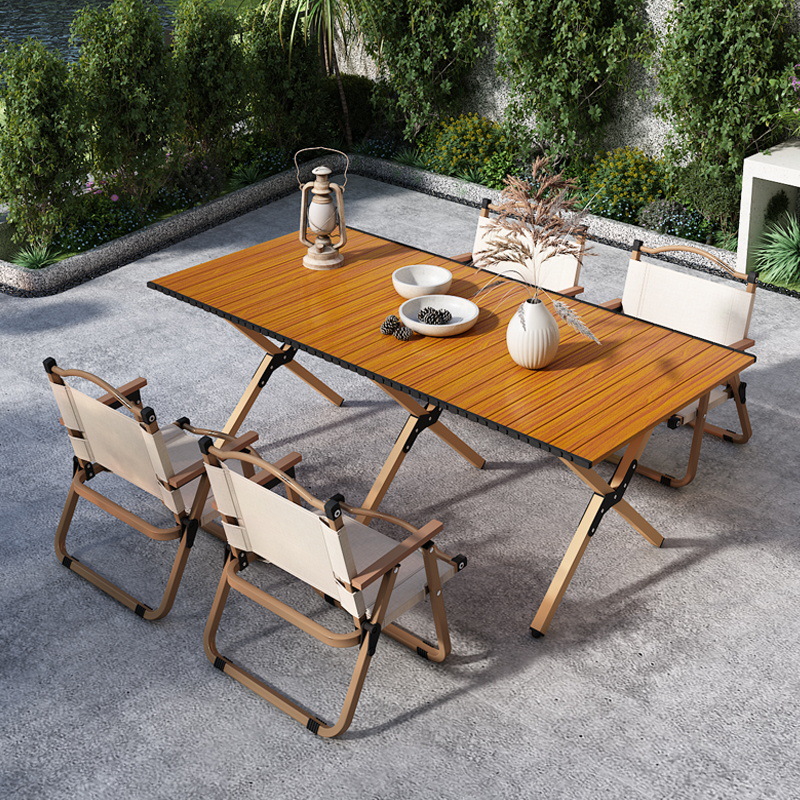 Outdoor Camping Table Foldable - Outdoor opvouwbare tafelset van koolstofstaal, draagbare