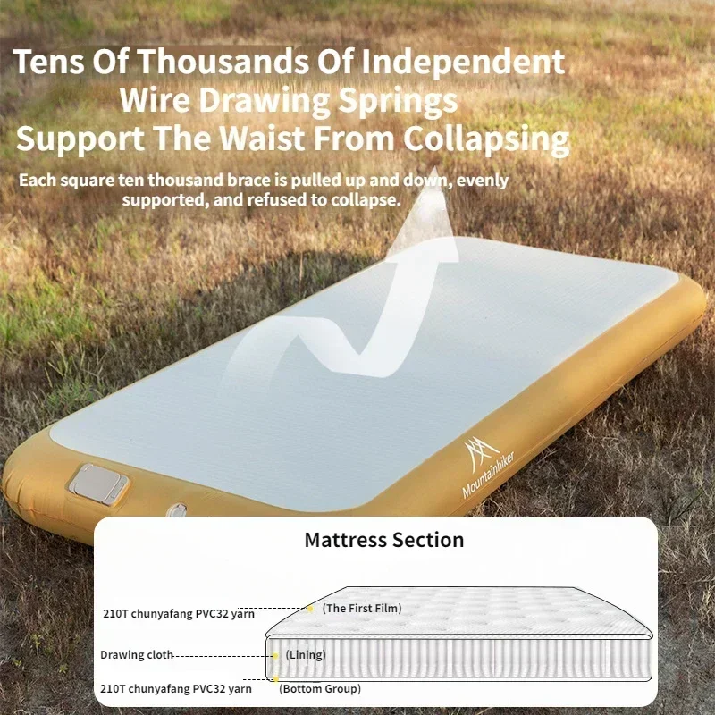 Outdoor Camping Mattress - Mountainhiker 2-persoons automatisch opblaasbaar luchtbed voor