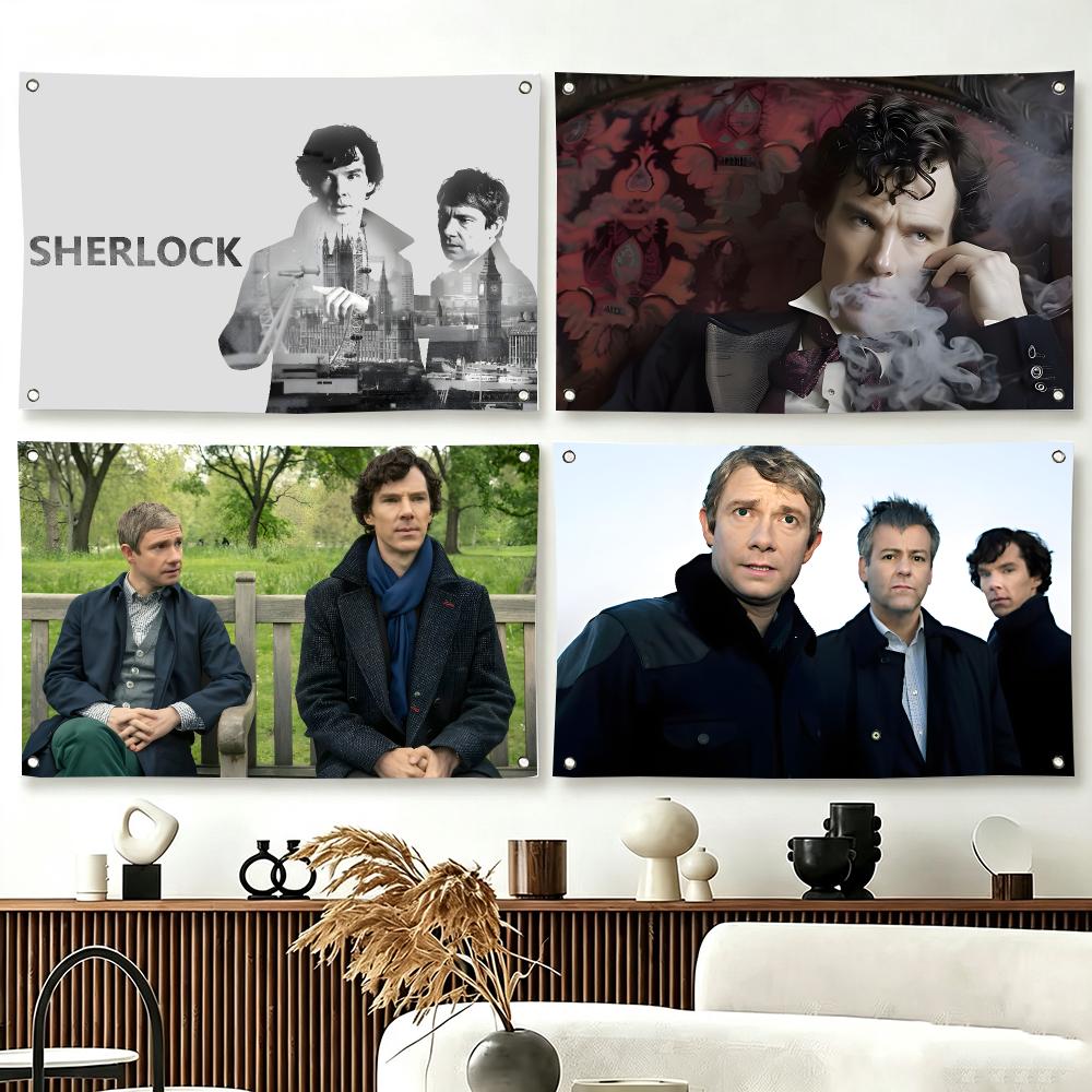 Outdoor Camping Tv - TV-serie S-Sherlock Holmes vlaggen voor woonkamer,