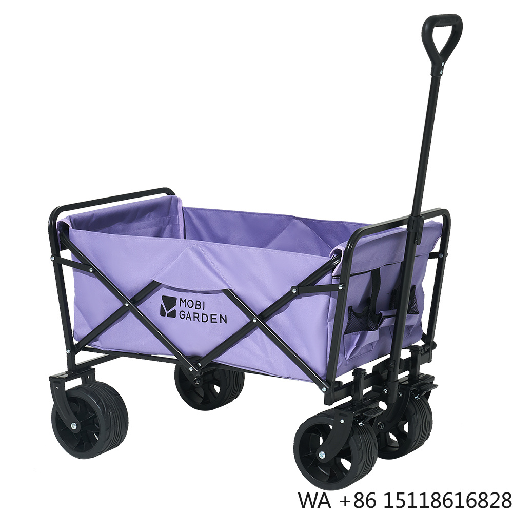 Outdoor Camping Table Foldable - Mobi Garden Opvouwbare Vierwielige Draagbare Aanhangwagen