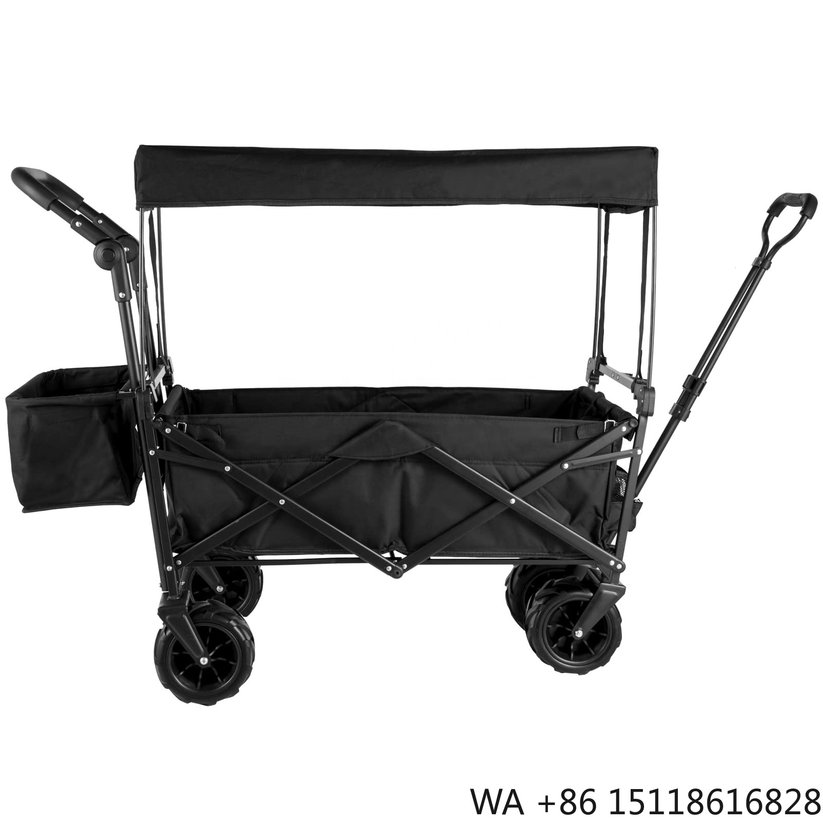 Outdoor Camping Table Foldable - Vouwwagen voor buitenkamperen, opvouwbare transportkar met