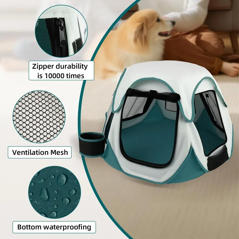 Outdoor Camping Dog Kennel - Draagbare opvouwbare huisdierendraagtas Kleine hond Kat