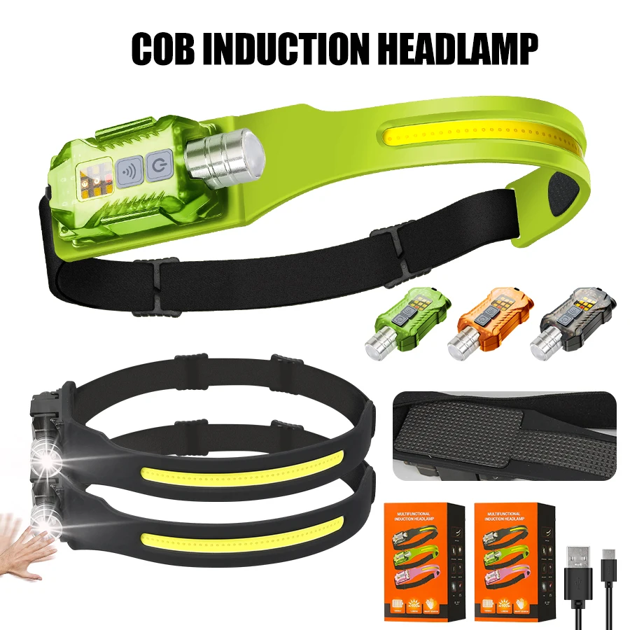 Outdoor Camping Light Portable - Krachtige LED-koplamp Draagbare oplaadbare hoofdzaklamp met