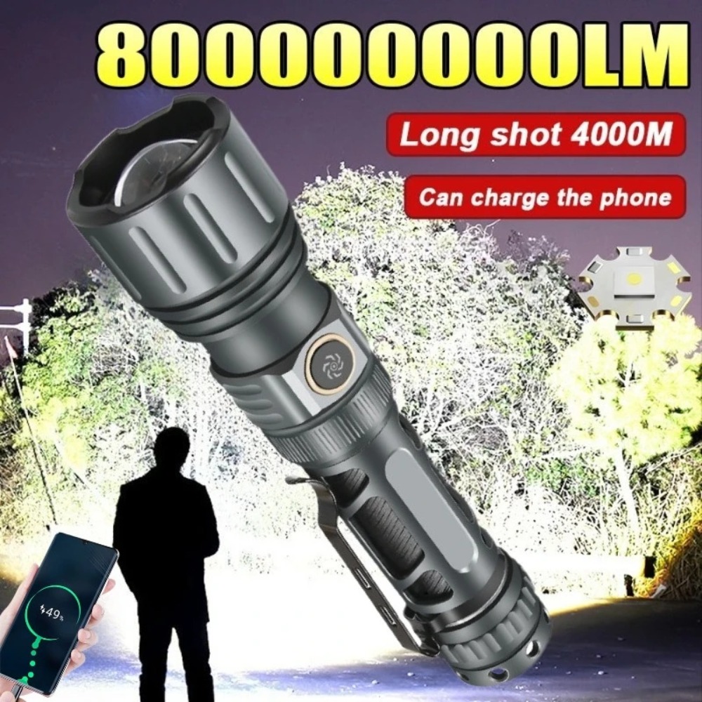 Outdoor Camping Light Portable - Superheldere zaklamp Draagbare oplaadbare LED-lamp Tactische