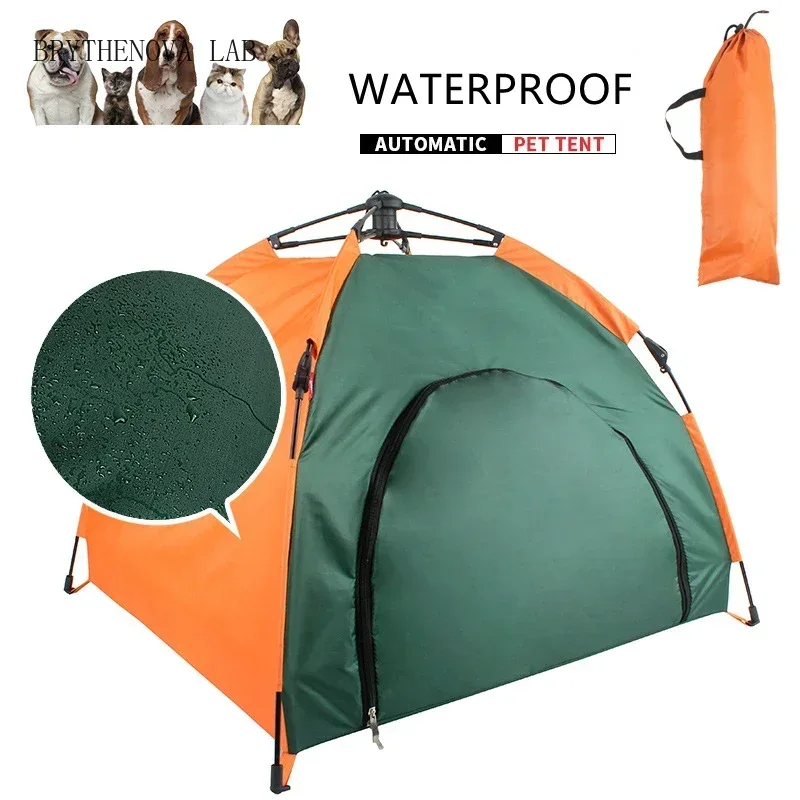 Outdoor Camping Dog Kennel - Hondentent, kattenbed, huisdierkussen, waterdichte automatische campingtent,