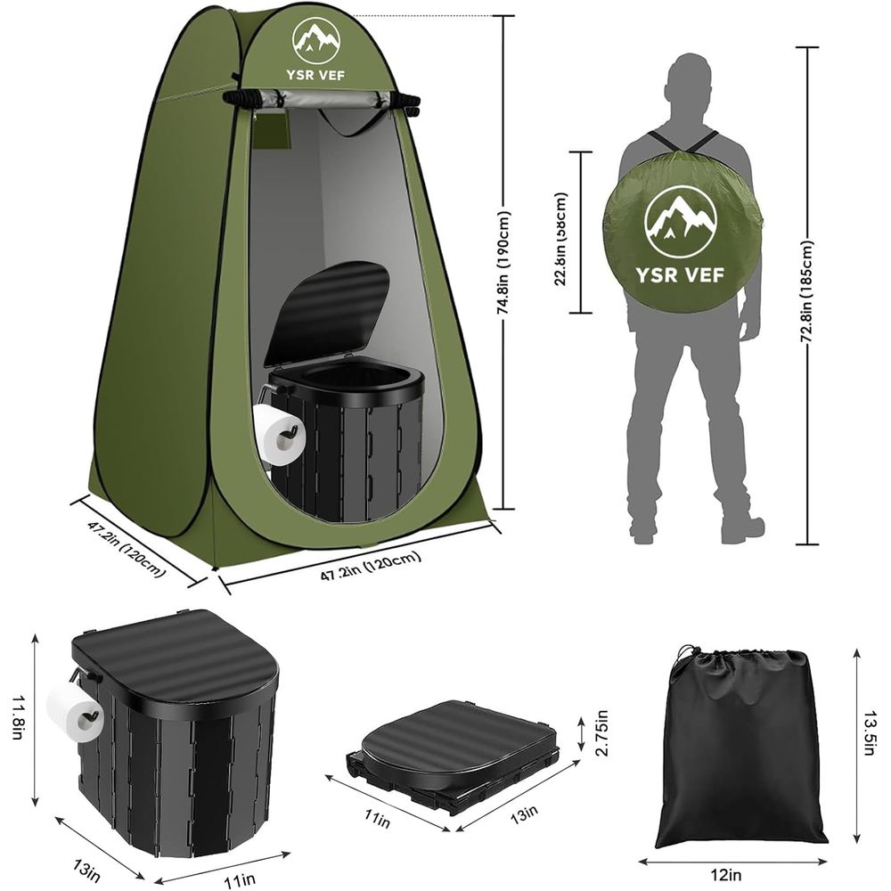 Draagbare toilettas, kampeerto - Outdoor Camp recensie en prijs
