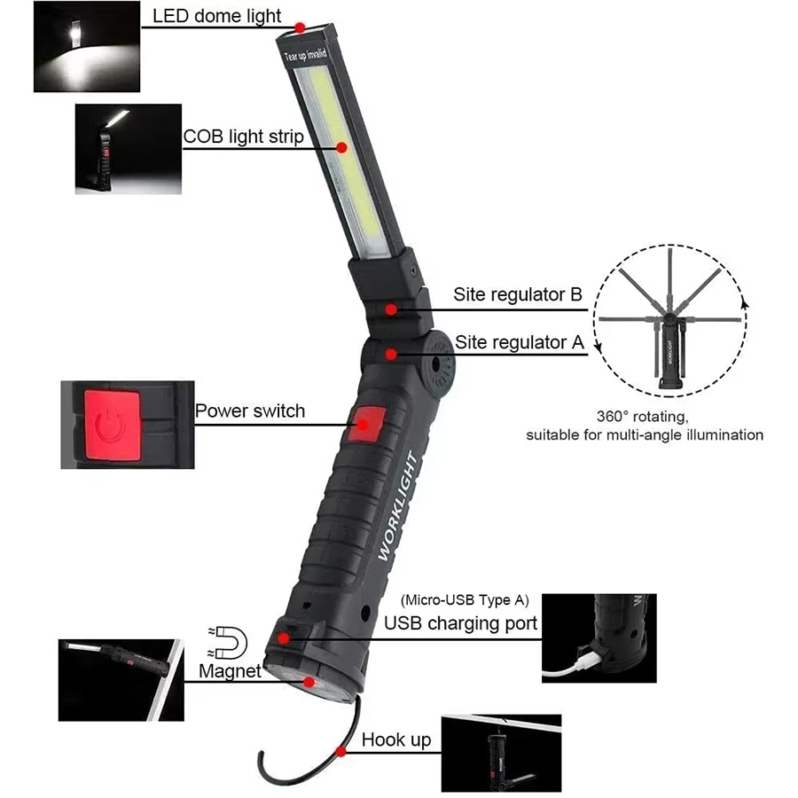 Draagbare LED-zaklamp met magn - Outdoor Camping Light Portable recensie en prijs
