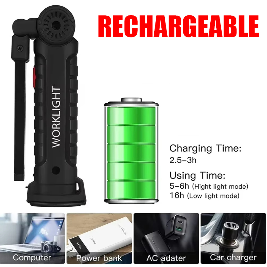 Draagbare LED-zaklamp met magn - Outdoor Camping Light Portable recensie en prijs