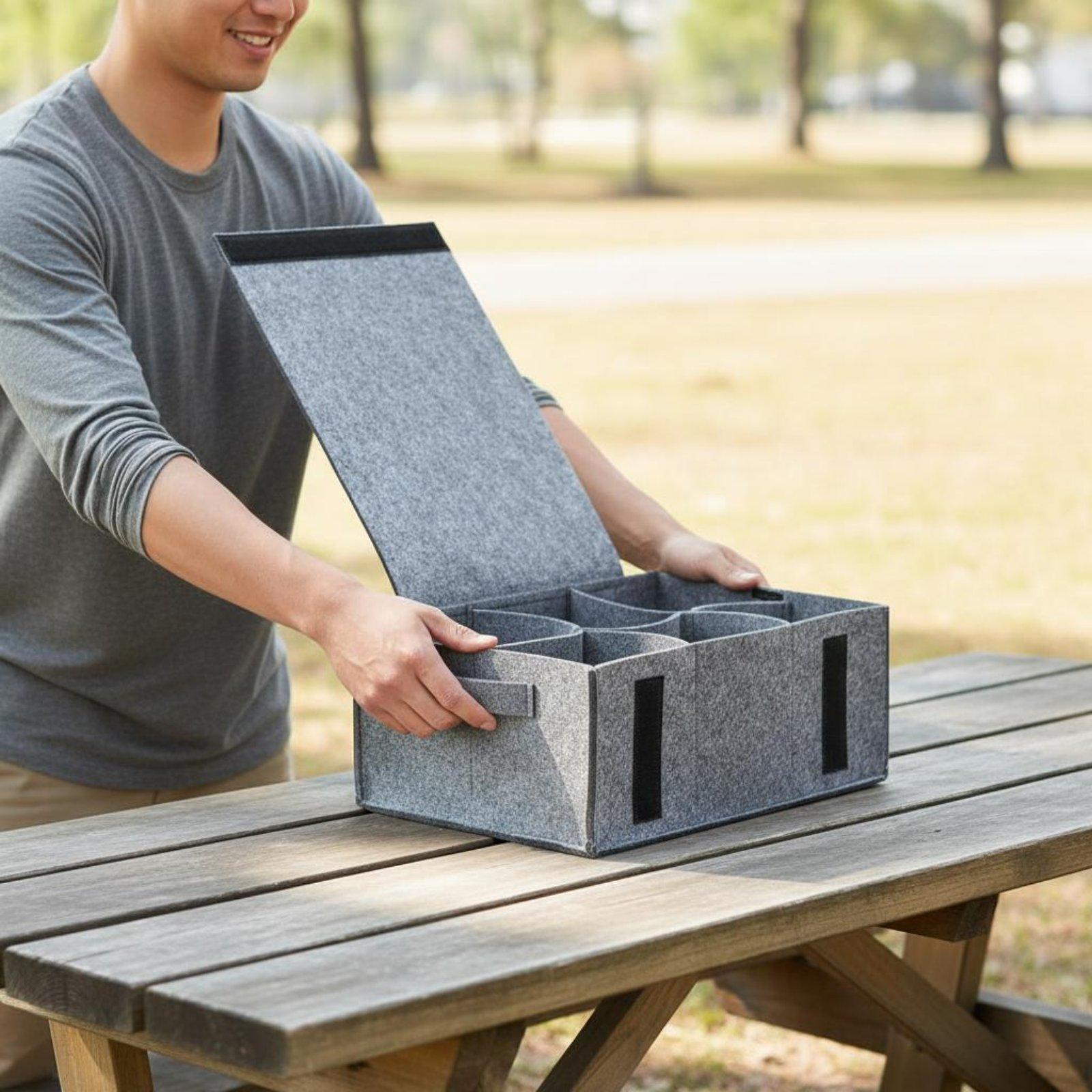 Huishoudelijke vilten opbergta - Outdoor Camping Kitchen recensie en prijs