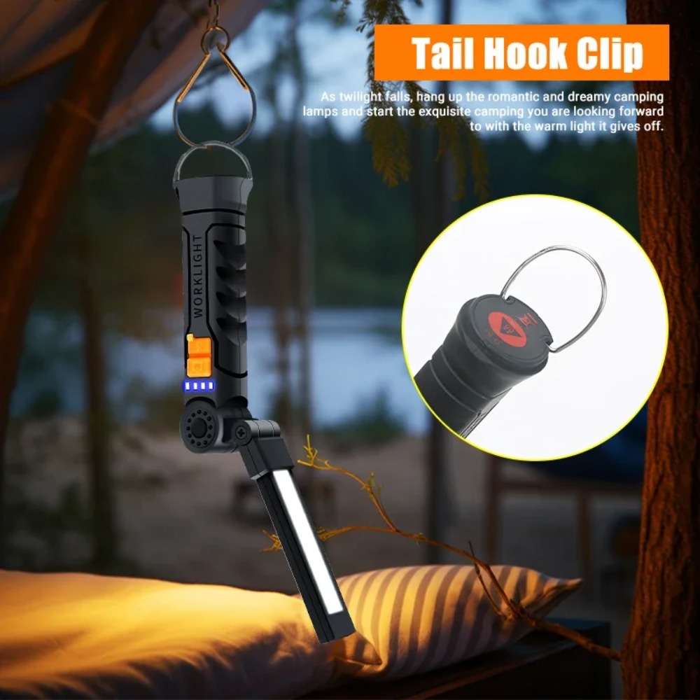 Draagbare COB LED-zaklamp USB  - Outdoor Camping Light Portable recensie en prijs