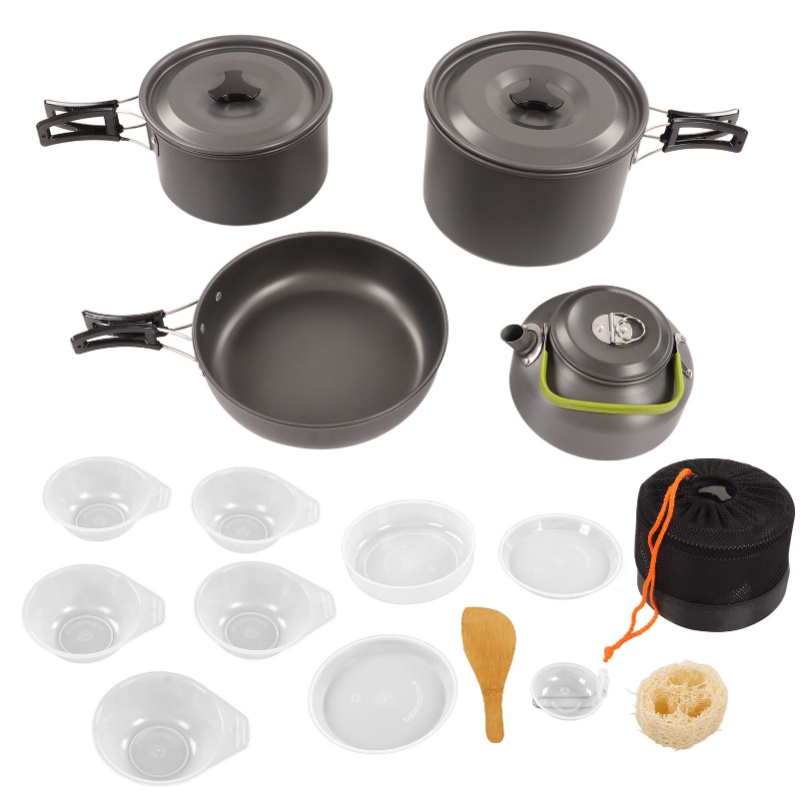 Campingkookgerei-set, draagbaa - Outdoor Camping Kettle recensie en prijs