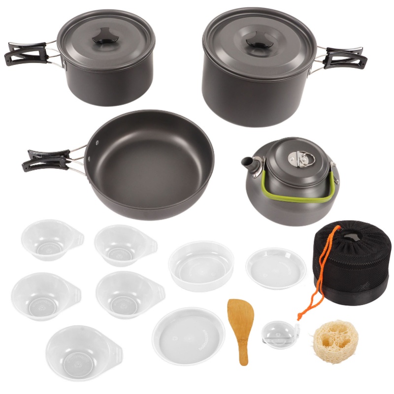 Campingkookgerei-set, draagbaa - Outdoor Camping Kettle recensie en prijs