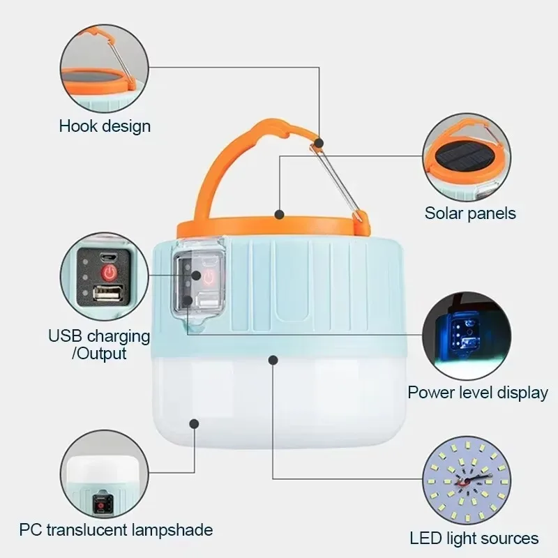 Campinglantaarn op zonne-energ - Outdoor Camping Light Portable recensie en prijs