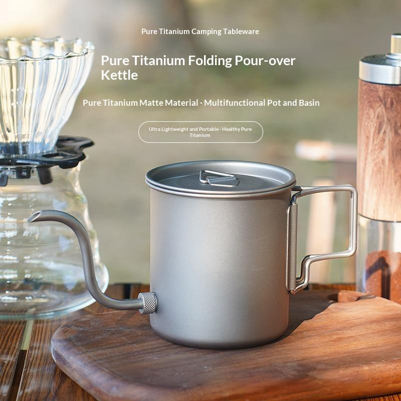 Pure titanium gooseneck pour-o - Outdoor Camping Kettle recensie en prijs