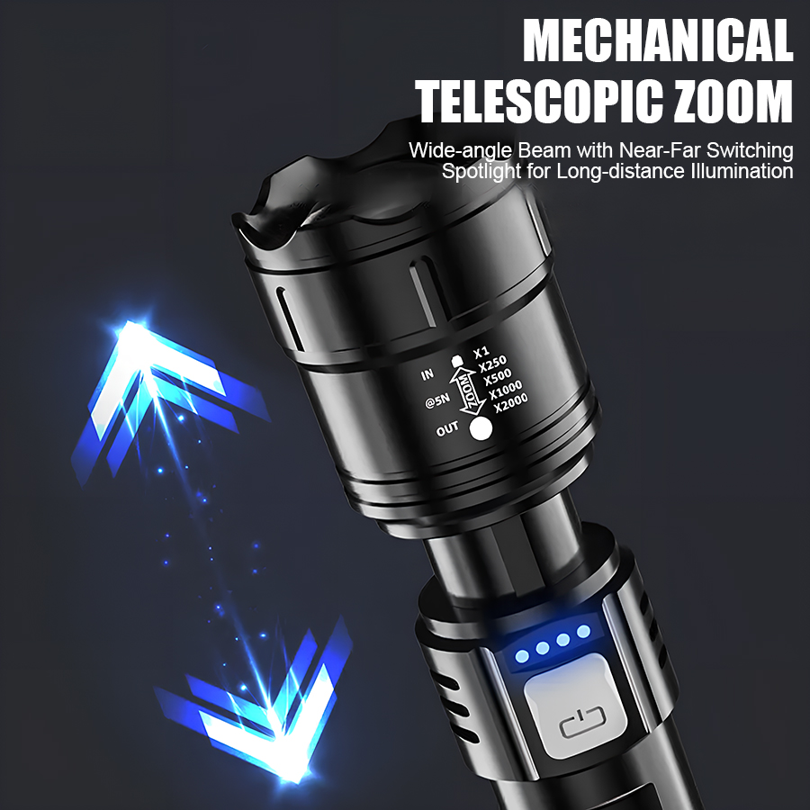High Power P50 LED-zaklamp USB - Outdoor Camping Decor recensie en prijs