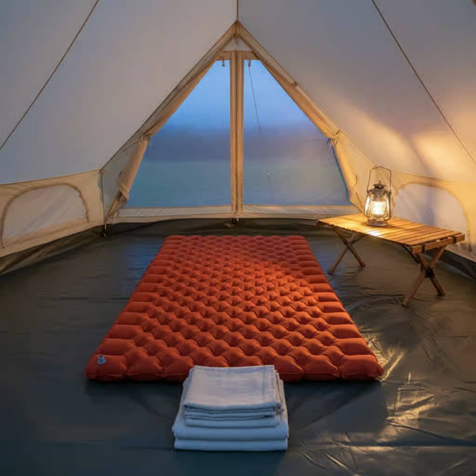 Opblaasbare campingmat Nylon T - Outdoor Camping Mattress recensie en prijs