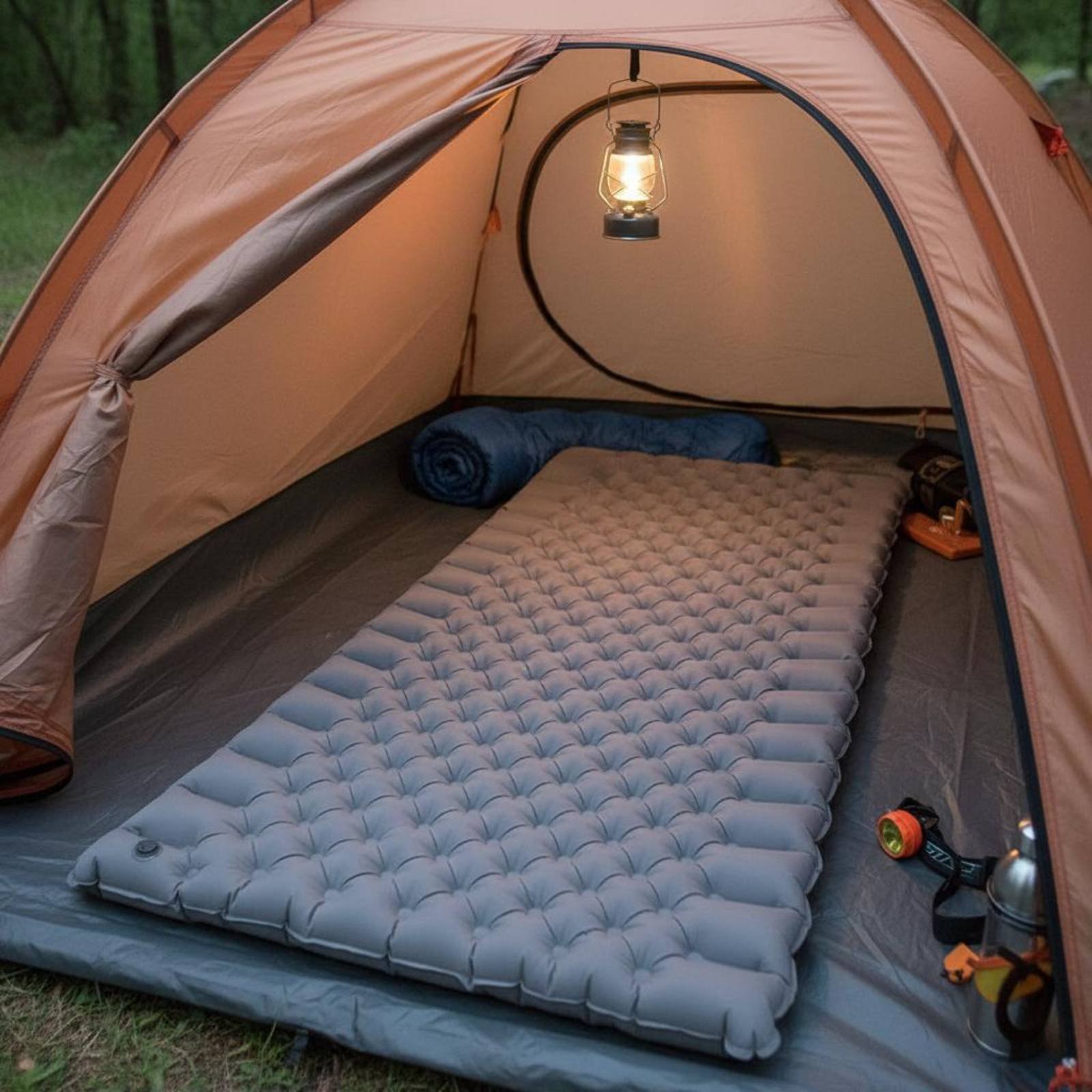 Opblaasbare campingmat Nylon T - Outdoor Camping Mattress recensie en prijs