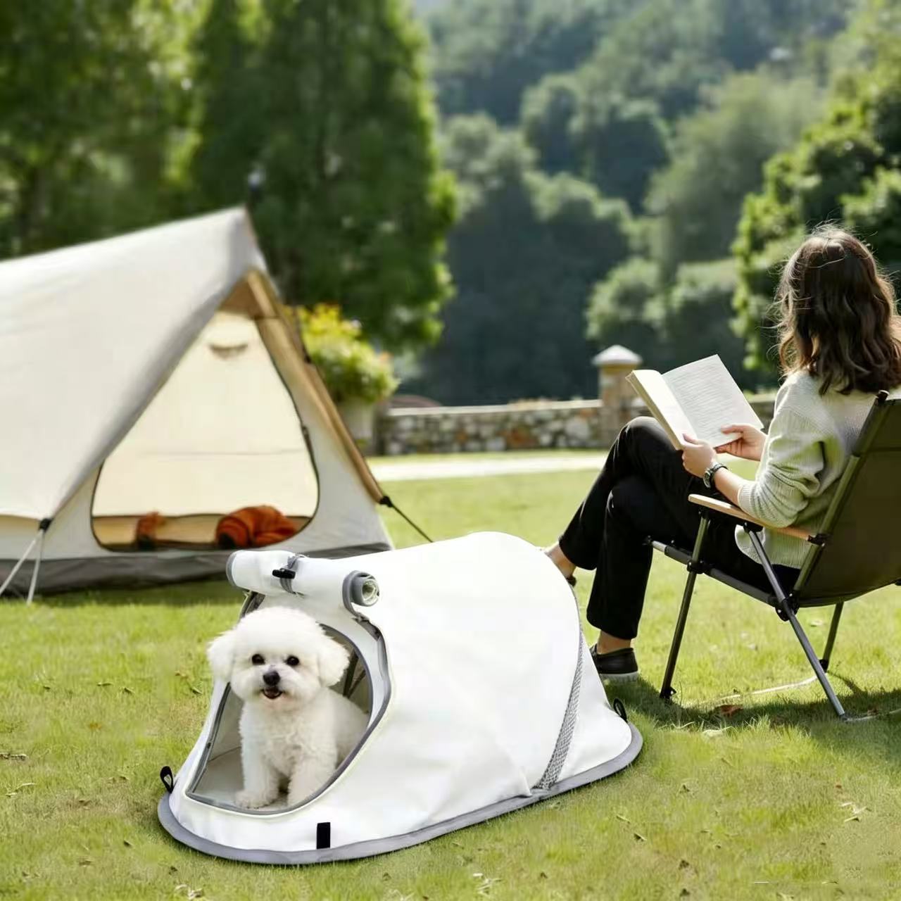 Opvouwbare dieren tent, draagb - Outdoor Camping Dog Kennel recensie en prijs