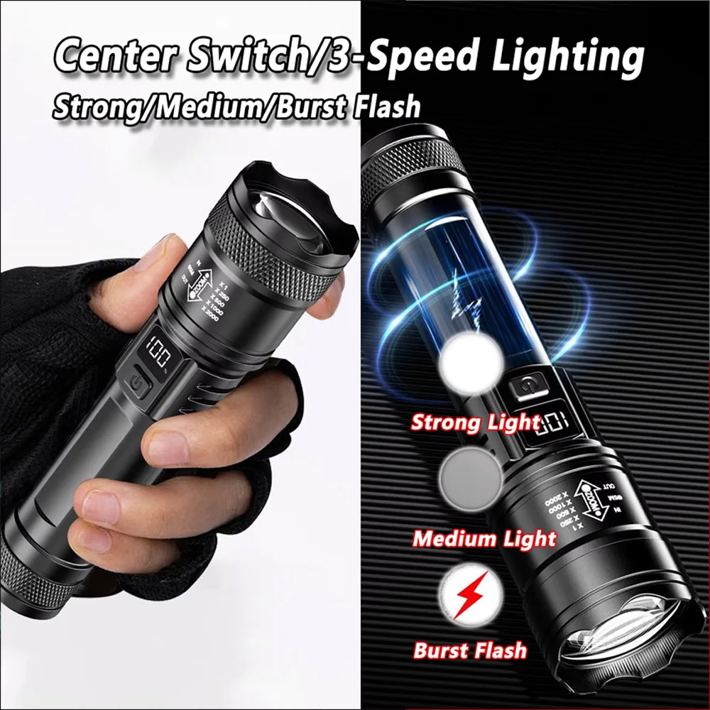 Oplaadbare LED-zaklamp Zoombar - Outdoor Camping Decor recensie en prijs
