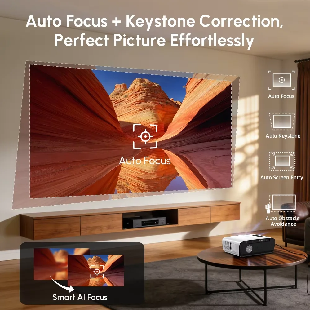 NewA9S 4k Projector Autofocus  - Outdoor Camping Tv recensie en prijs